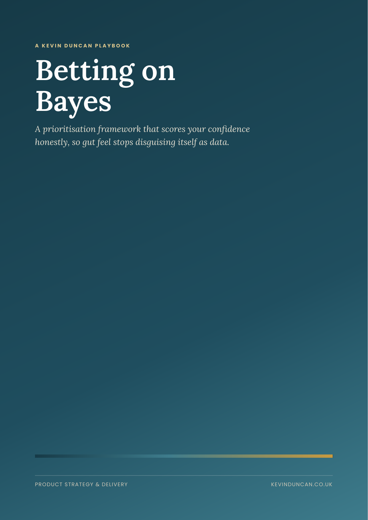 Betting on Bayes playbook cover